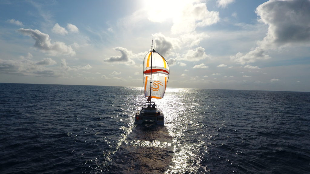 Parasailor in the middle of the Atlantic II