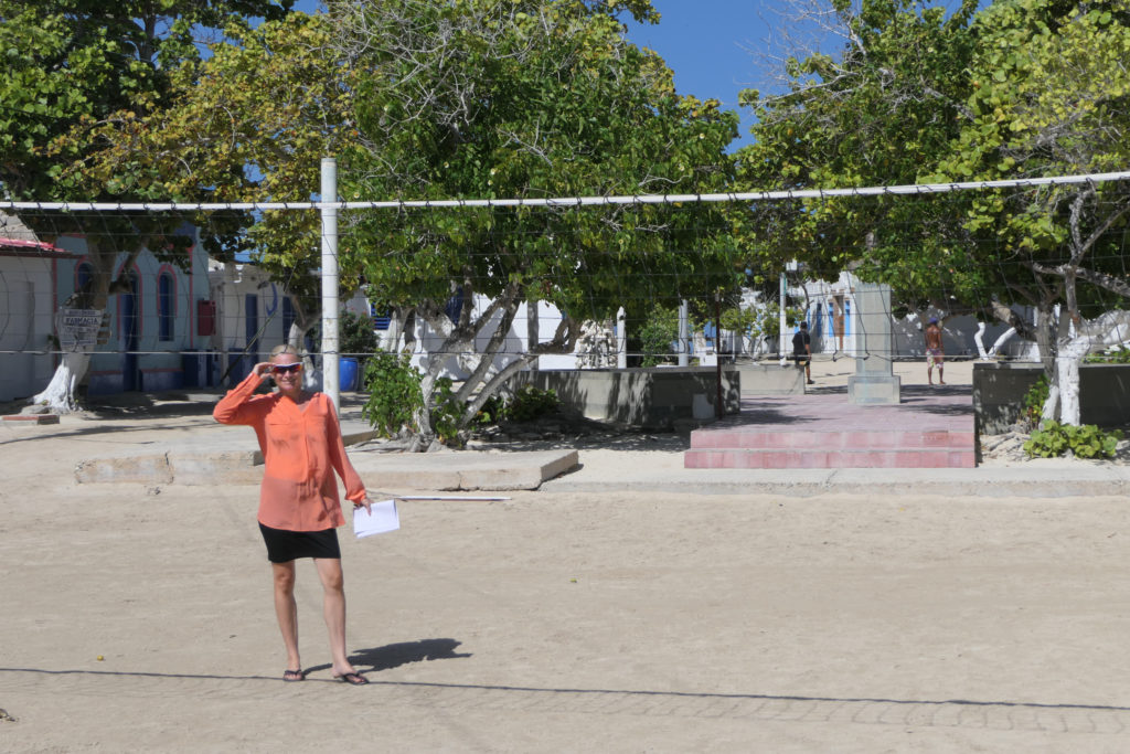 Beach Volleyball field in down town Gran Roque