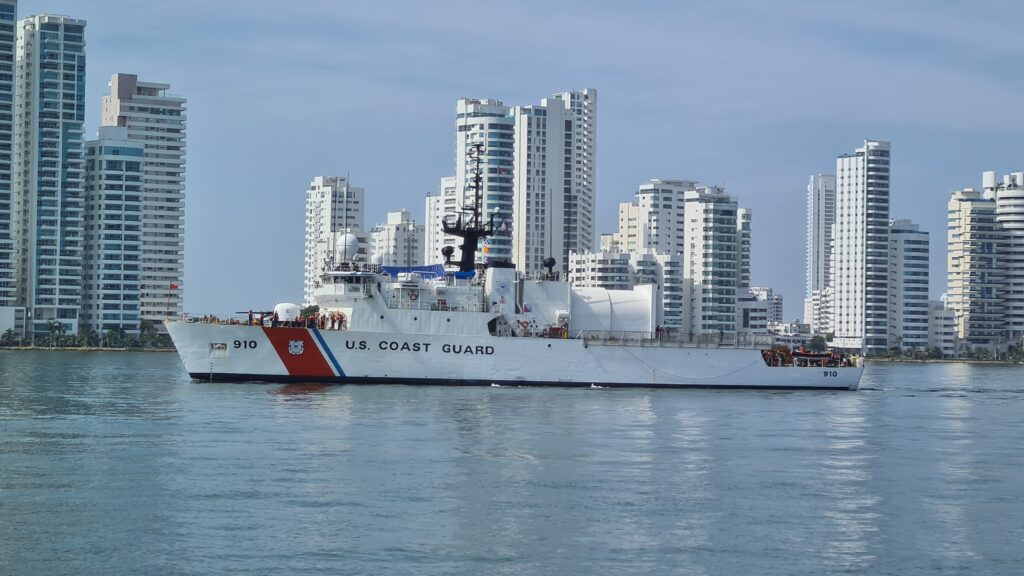US Coastguard visiting Cartagena