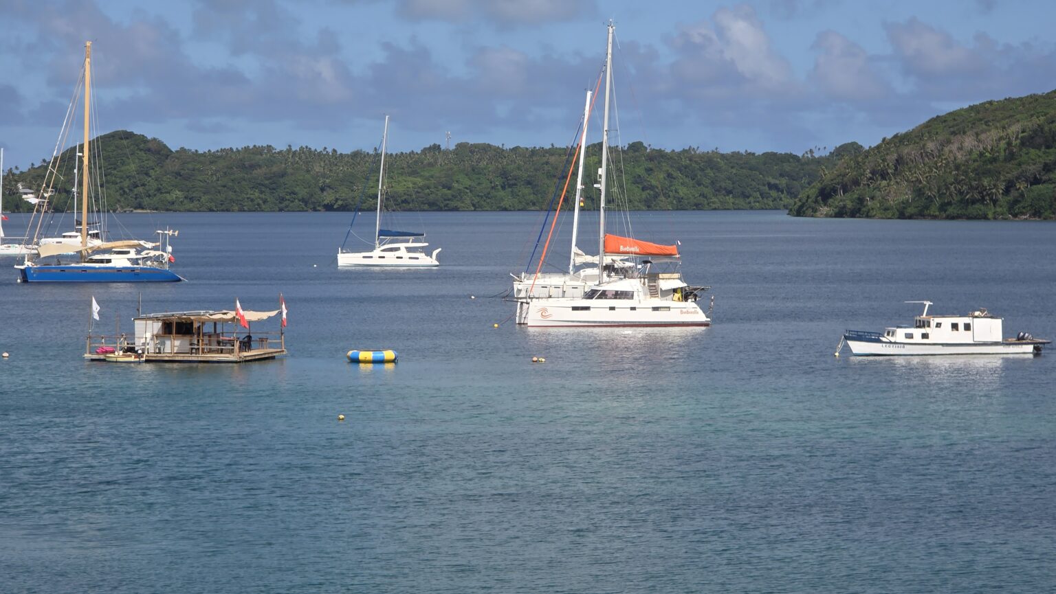 Back on the water. And even close to the floating bar