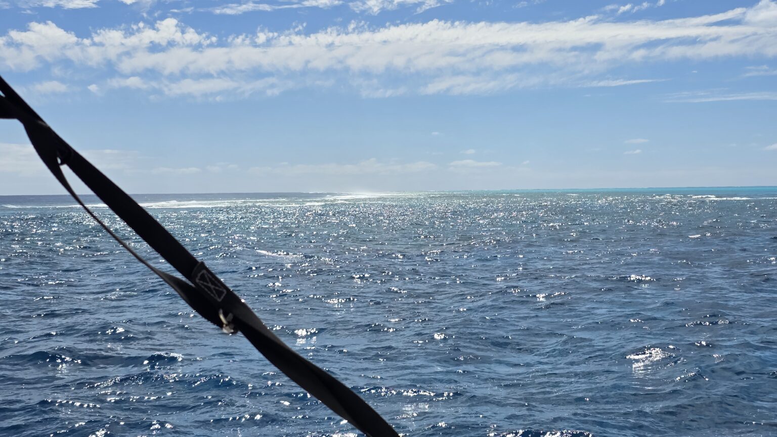 View to the south when entering Beveridge Reef