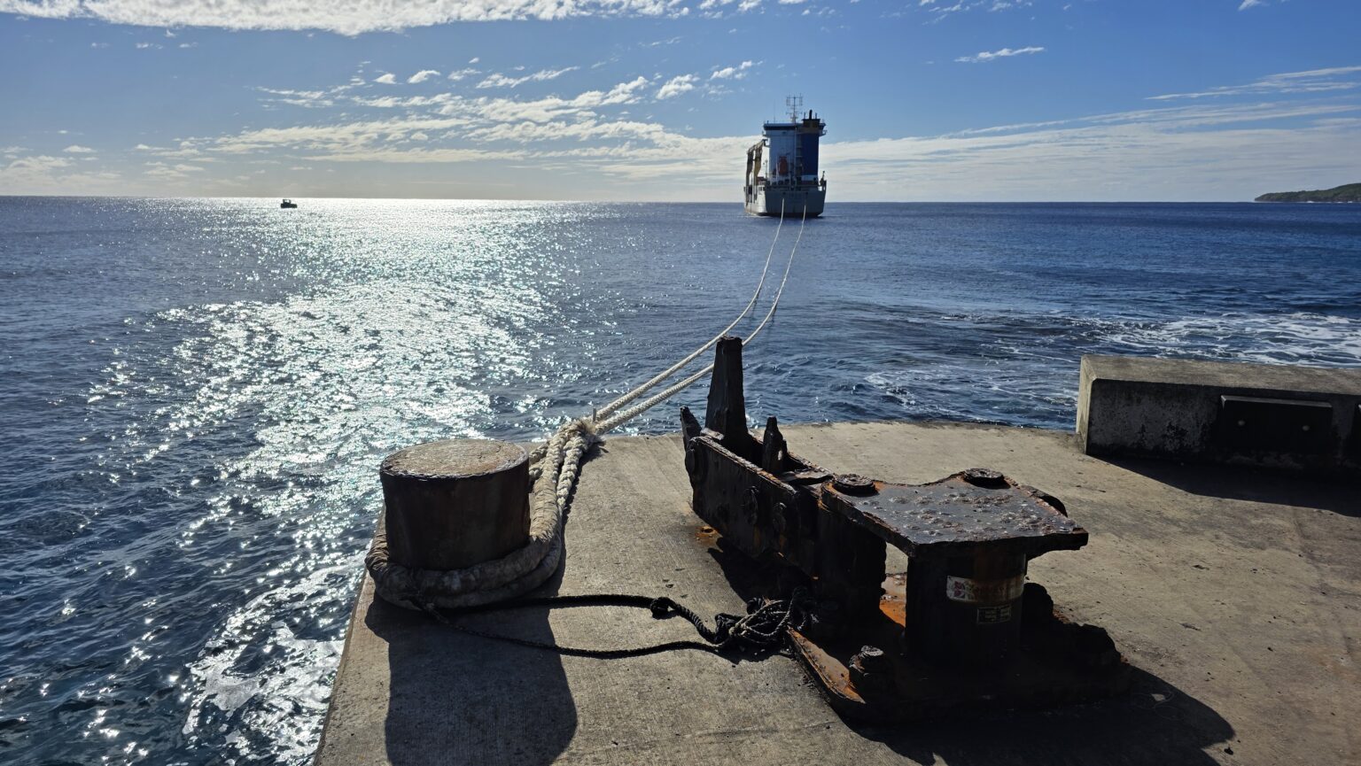 A big event when the supply boat comes