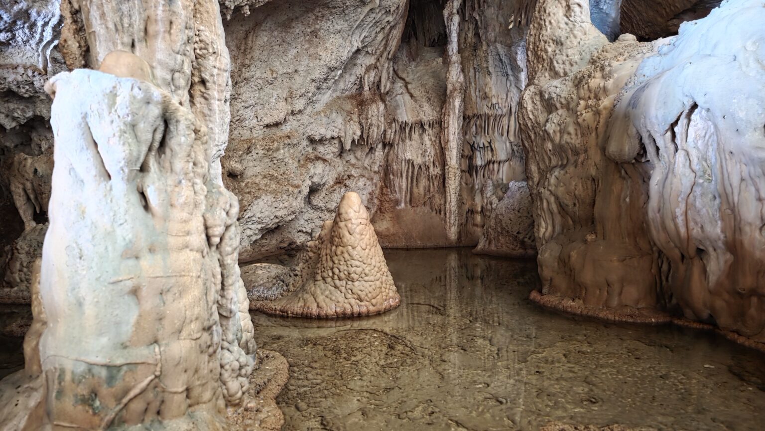 A cave with fresh water