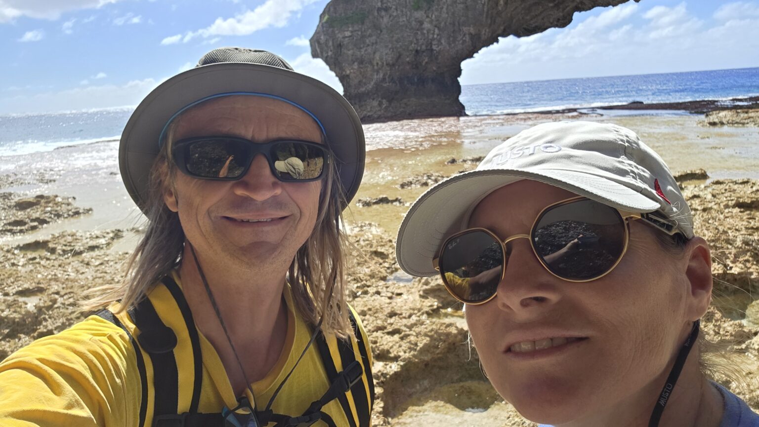 ...a selfie with limestone arches :-)