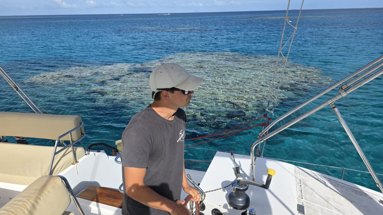 If you want to get to the best anchoring places you better keep a good lookout for reefs