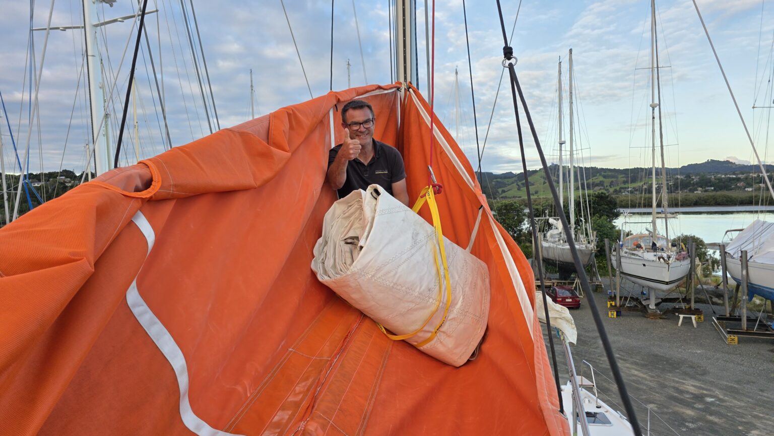 Doyle sails repaired and improved our Jib and Mainsail