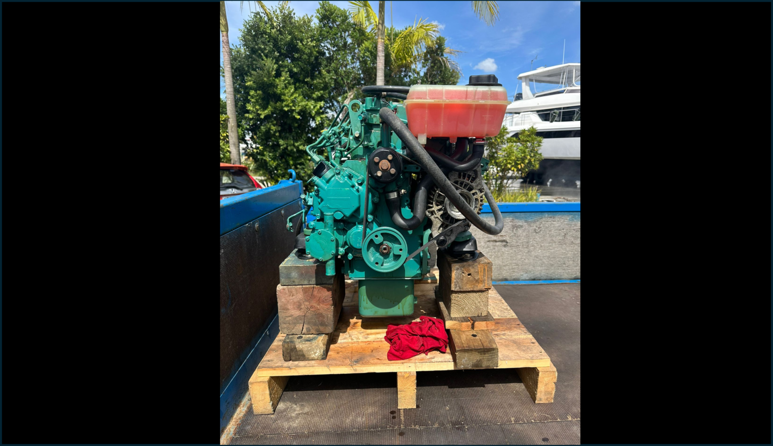 The starbord engine had to be rebuilt completly. The port "only" got the 7 year maintenance
