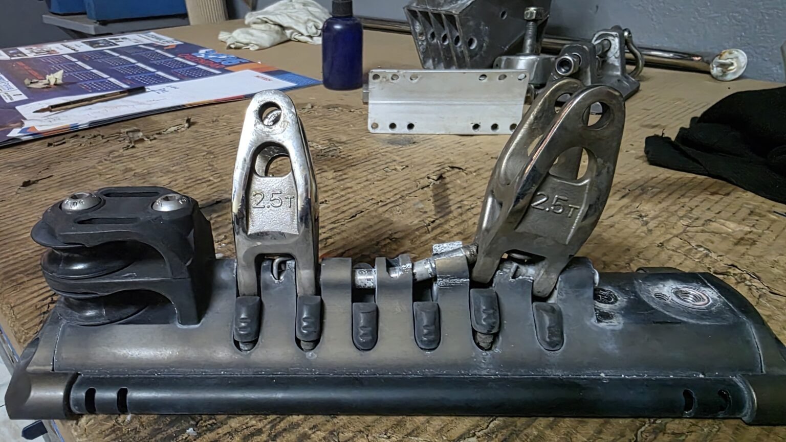 During the NZ-Fiji passage the only thing that broke was the traveller car (again)